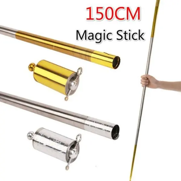 Flexible Cane Steel Elastic Rod Magic stick Tricks Pole 150 cm